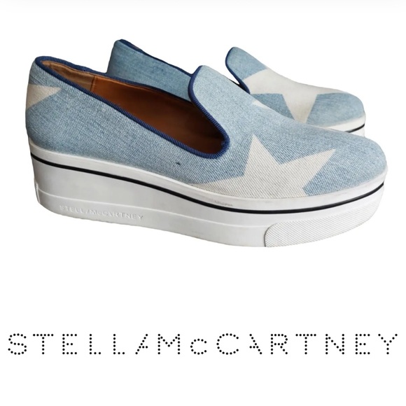 Stella McCartney 'Binx' Blue Star Denim Lowcut Sneakers
37 - Picture 1 of 12